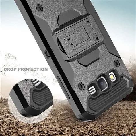 Fashion Drop Protection Belt Clip Pc Tpu Case For Samsung Galaxy On5