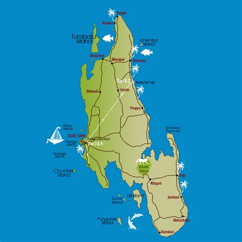 Zanzibar Archipelago Map