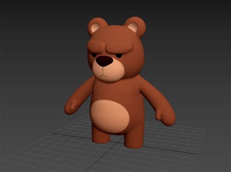 Character001 Bear 3d Model Cgtrader
