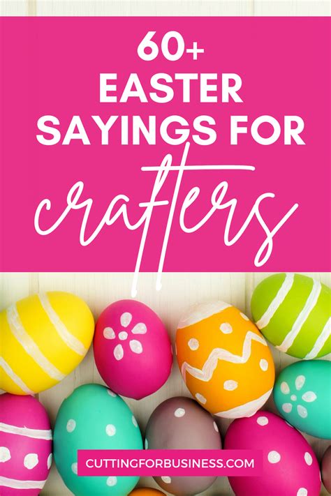 60 Easter Sayings For Crafters Cutting For Business