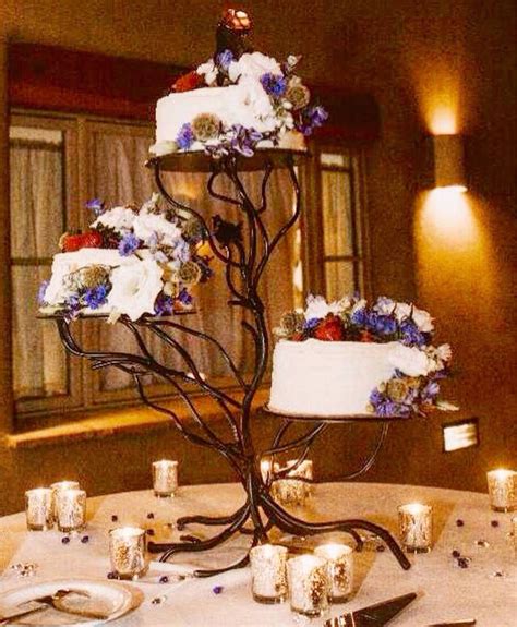Tiered Tree Stand Wedding Cake Stand Solid Metal Three Tiered