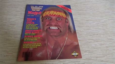 WWF Magazine April 1988 Hulk Hogan YouTube