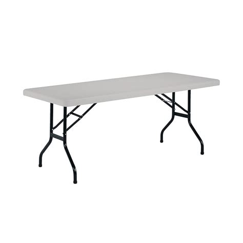 Jemini Rectangular Folding Table 1210x600x740mm White Kf72329