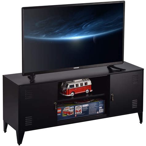 Buy Ssline Modern Elegant Tv Cabinet White Metal Tv Stand With 2 Doors