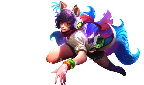 League Of Legends Png Kd A Ahri Skin Png Image Purepng Free The Best