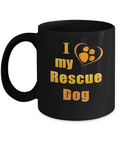 Rescue Dog Coffee Mug I Love My Rescue Dog
