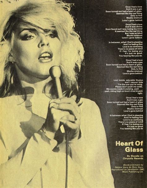 Smash Hits Via File Photo Blondie Poster Blondie Lyrics Debbie Harry