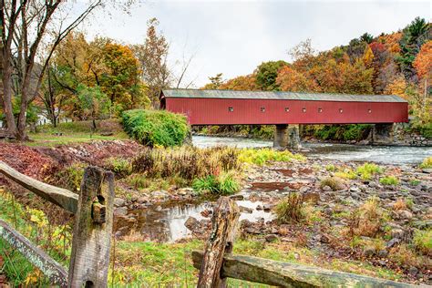 West Cornwall Covered Bridge Housatonic River Photograph By Gary Heller