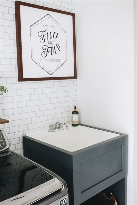 This versatile sink is ideal for any kitchen, laundry, mudroom, garage, or. How to Hide Your Utility Sink: Faux Cabinet Tutorial ...