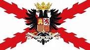 Bandera Imperio Español Aguila Bicefala -- (1,50 Mt X 90cm) - $ 11.990 ...