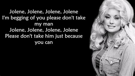 Dolly Parton Jolene Text
