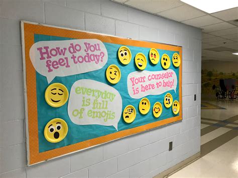 Elementary School Counselor Bulletin Board About Feelings And How