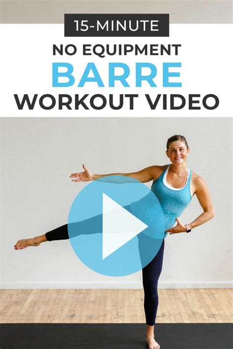 15 Minute Low Impact Cardio Barre Workout Nourish Move Love Barre Workout Video Barre