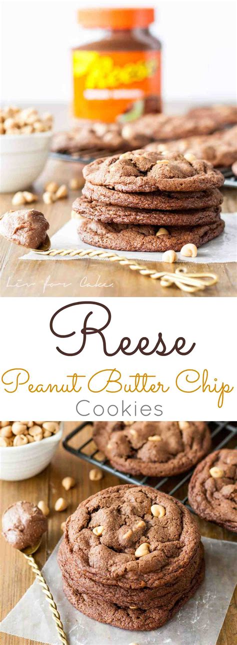 Using a spatula, fold in the chocolate chips. Reese Peanut Butter Chip Cookies : Liv for Cake