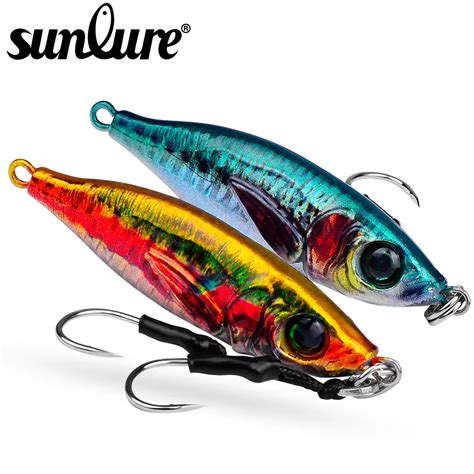 Sunlure 1PC DRAGER Fast Cast Metal Jig Fishing Lure Jigging Spoon 30 40