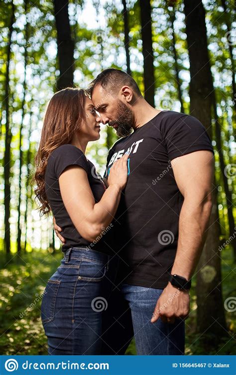 Happy Couple Outdoor Stock Image Image Of Adult Female