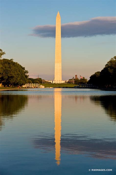 Framed Photo Print Of Washington Monument Reflecting Pool National Mall