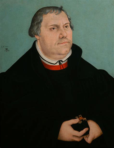 Lucas Cranach The Younger Portrait Of Martin Luther 1546 Oil On Wood