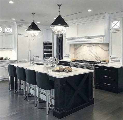 11 Sample White And Black Kitchen With New Ideas Home Decorating Ideas