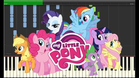 My Little Pony Intro Piano Version Mlp Fim Youtube