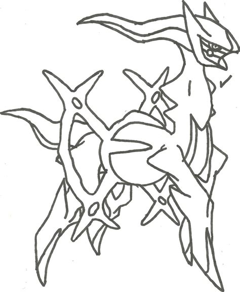 Pokemon Arceus 6 Coloring Page Anime Coloring Pages