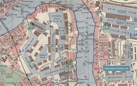 London Docks Bermondsey Area Circa 1940