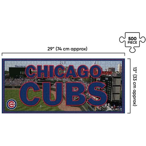 Chicago Cubs Stadiumscape Jigsaw Puzzle Official Mlb