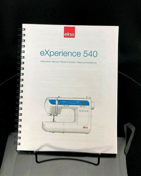 Elna Experience 540 Owners Manual User Guide Instructions Color Copy