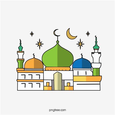 Persisnya, masjid yang diresmikan tahun 1978 ini ada di dekat monas dan gereja katedral. Mosque clipart cartoon, Mosque cartoon Transparent FREE ...
