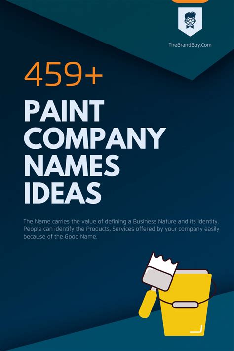 165 Catchy Paint Company Names Small Business