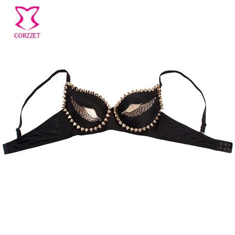 Buy Dropship Products Of Gold Wings Rivet Stud Red Cotton Bra Push Up Bras For Women Underwear