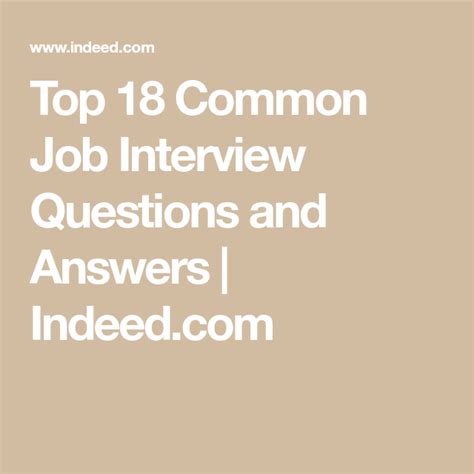 125 Common Interview Questions And Answers With Tips In