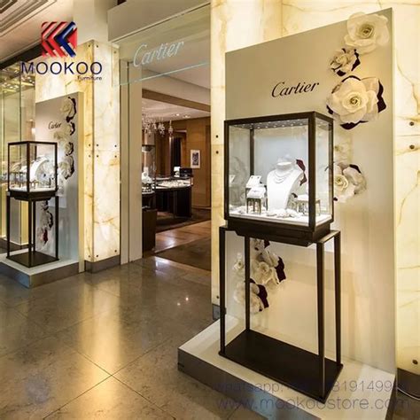 Luxury Stainless Steel Showcase For Jewelry Shop Buy Custom Made