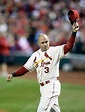 Carlos Beltran acknowledges the crowd prior to Game Three of the 2013 ...