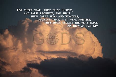 Matthew 2424 Kjv Scripture Picture Clouds Evening Prophecy