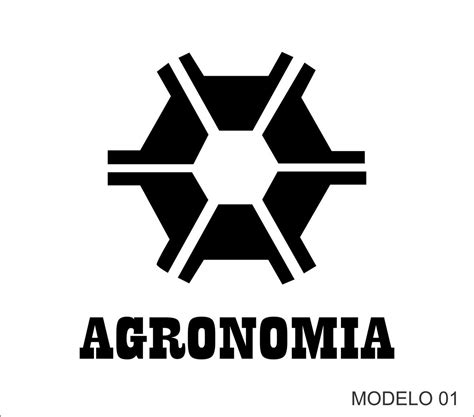 Adesivo Agronomia Logo 25x25cm Parcelamento Sem Juros