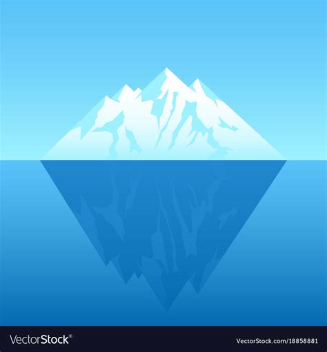An Iceberg Royalty Free Vector Image Vectorstock