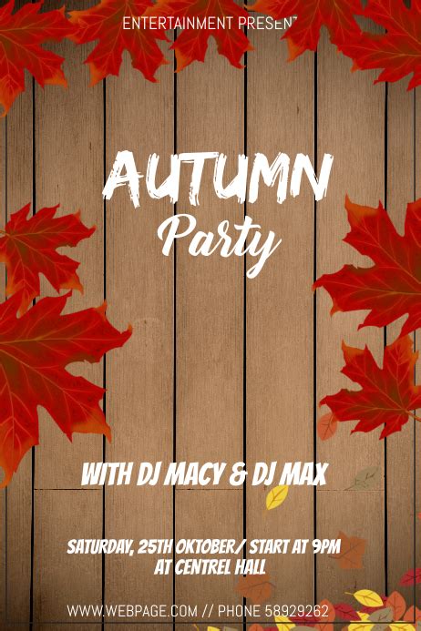 Copy Of Autumn Fall Event Flyer Template Postermywall