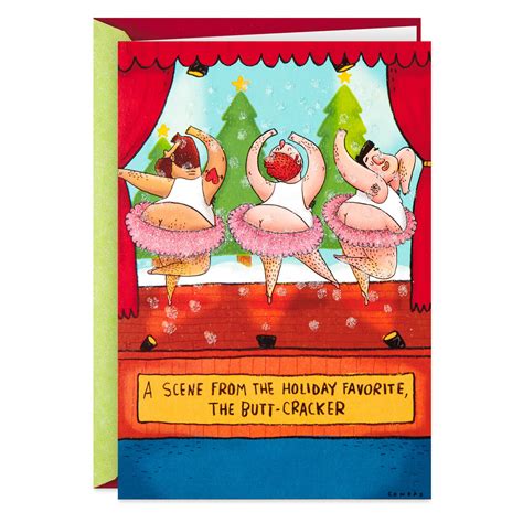 Butt Cracker Ballet Funny Christmas Card Greeting Cards Hallmark