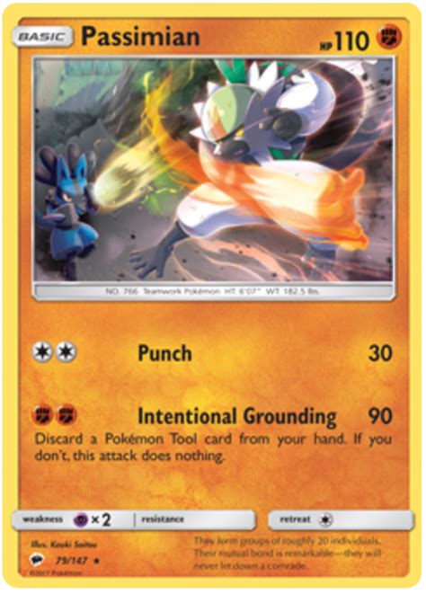 This item is currently out of stock! Passimian - Burning Shadows #79 Pokemon Card