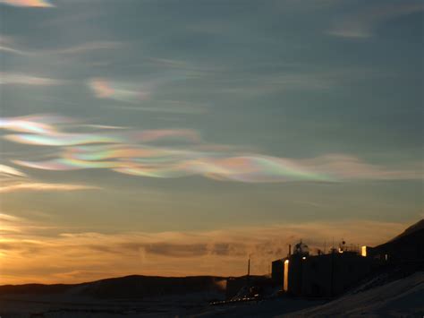 Nacreous Clouds At Mcmurdo Free Stock Photo Public Domain Pictures