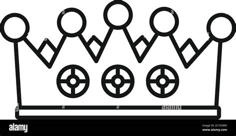 Excellence Crown Icon Outline Excellence Crown Vector Icon For Web