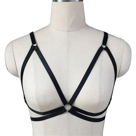 Bdsm Clothing Sexy Open Cup Body Harness Bra Women Breast Erotic Lingerie Elastic Bondage Cage