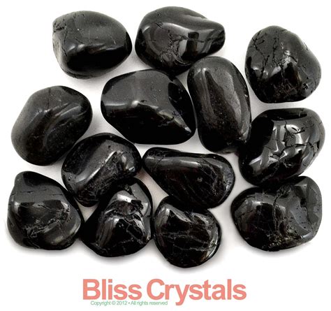 1 Xxl Black Tourmaline Tumbled Stone Rough Natural Crystal