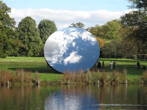 Anish Kapoor Sculpture Sky Mirror Kensington Gardens A Photo On