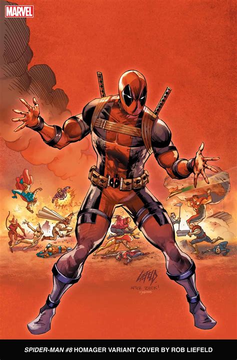 Deadpool Takes Over Iconic Marvel Moments In New Homager Variant Covers
