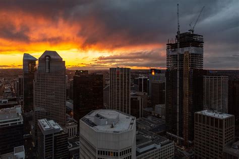 Sunset From Calgary Tower Albertaphotography
