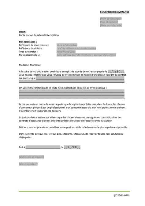 lettre de contestation du refus dintervention doc pdf page sur 14384 hot sex picture