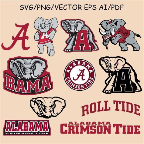 Pngkit selects 53 hd alabama logo png images for free download. Alabama Crimson Tide Logo Vector at Vectorified.com | Collection of Alabama Crimson Tide Logo ...