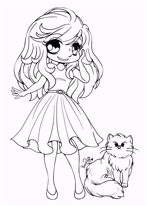 Our Collection Of Chibi Coloring Pages Features Some Cute